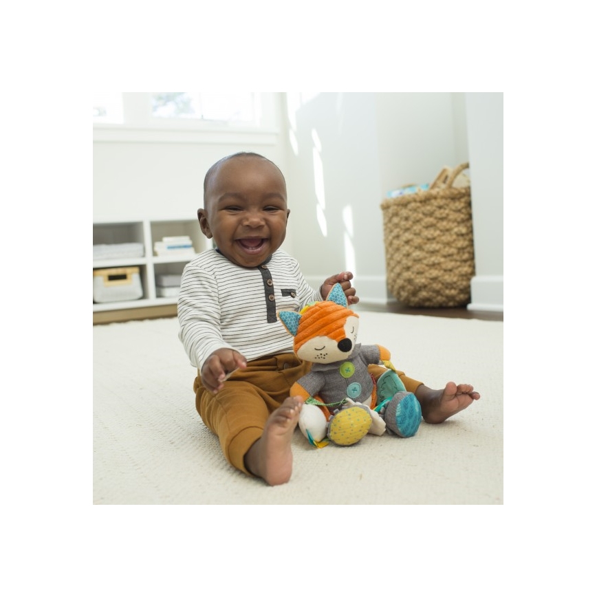 Infantino - Plüss játék rágókával 30 cm male róka