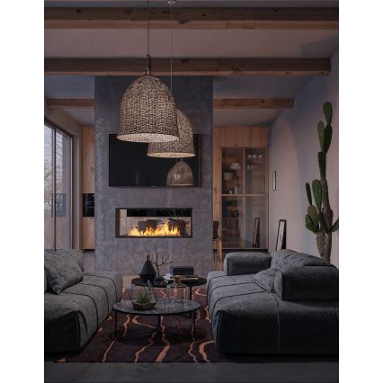 InFire - Beépített BIO kandalló 48,5x123,5 cm 6kW fekete