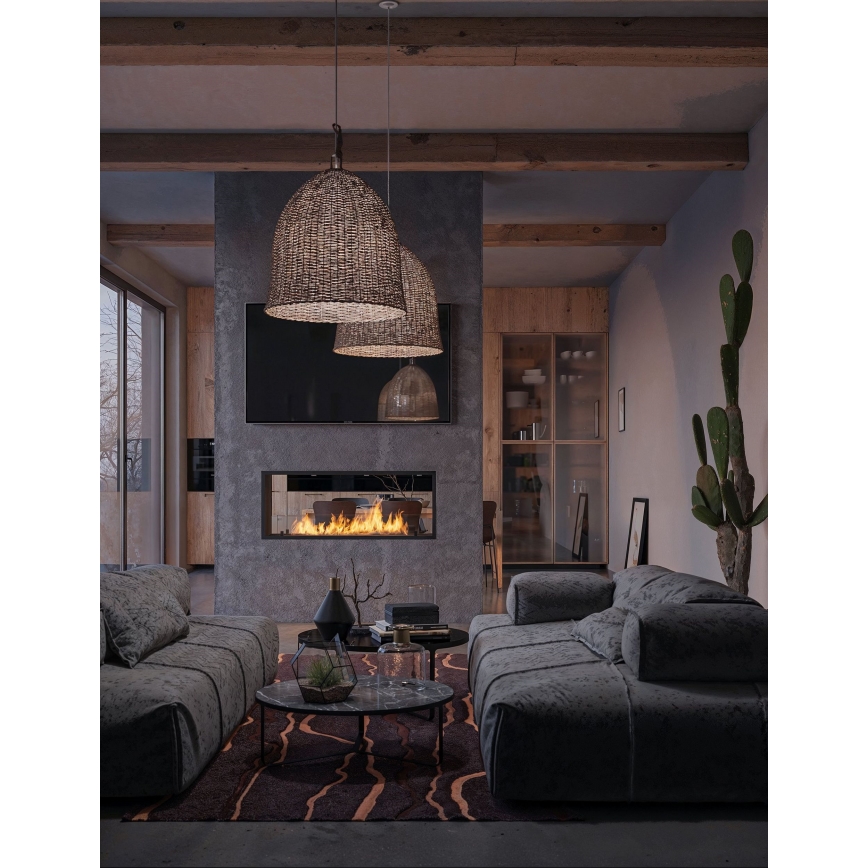 InFire - Beépített BIO kandalló 48,5x123,5 cm 6kW fekete