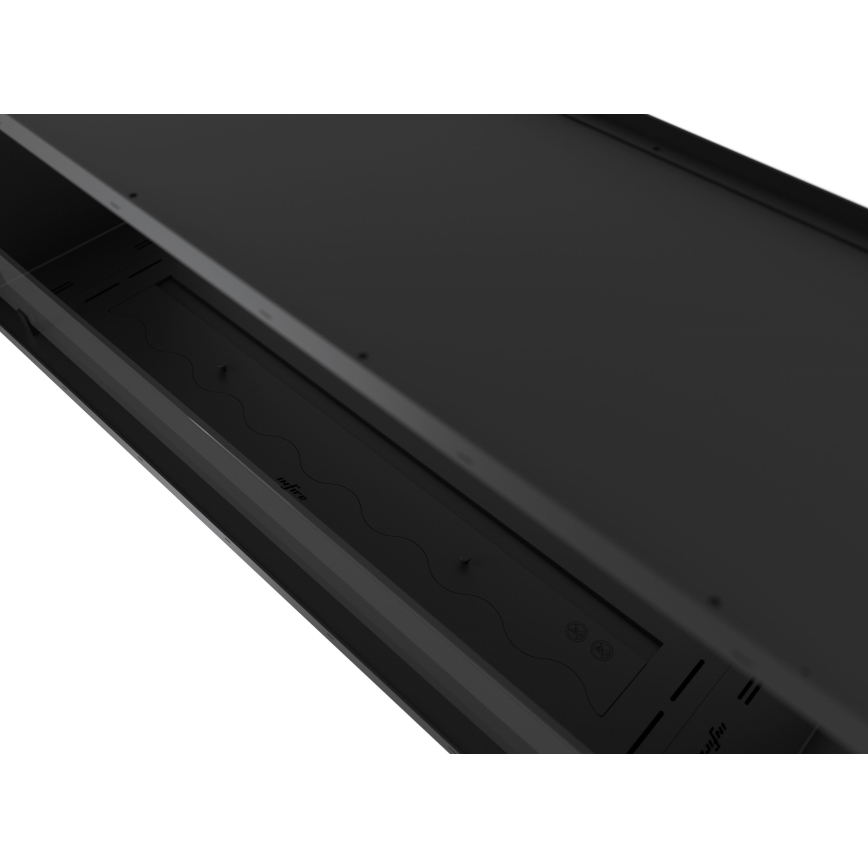 InFire - Beépített BIO kandalló 48,5x123,5 cm 6kW fekete