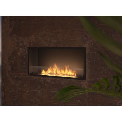 InFire - Beépített BIO kandalló 49,4x104,4 cm 6kW fekete