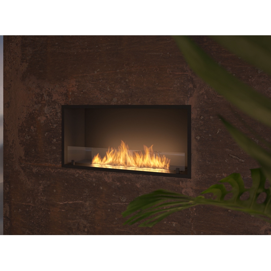 InFire - Beépített BIO kandalló 49,4x104,4 cm 6kW fekete