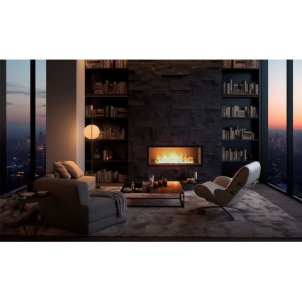 InFire - Beépített BIO kandalló 49,4x104,4 cm 6kW fekete