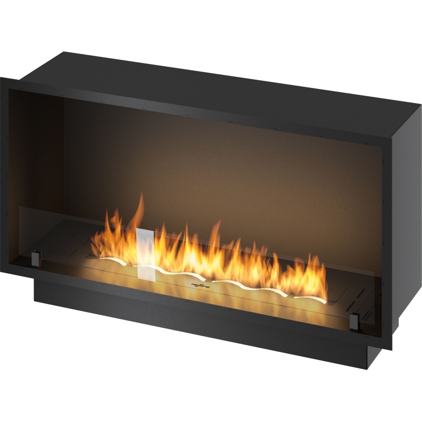 InFire - Beépített BIO kandalló 49,4x104,4 cm 6kW fekete