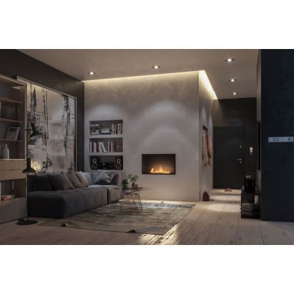 InFire - Beépített BIO kandalló 49,4x84,4 cm 3,5kW fekete