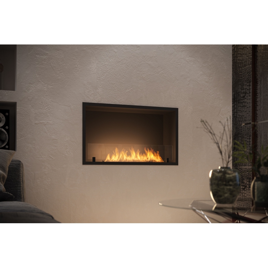 InFire - Beépített BIO kandalló 49,4x84,4 cm 3,5kW fekete