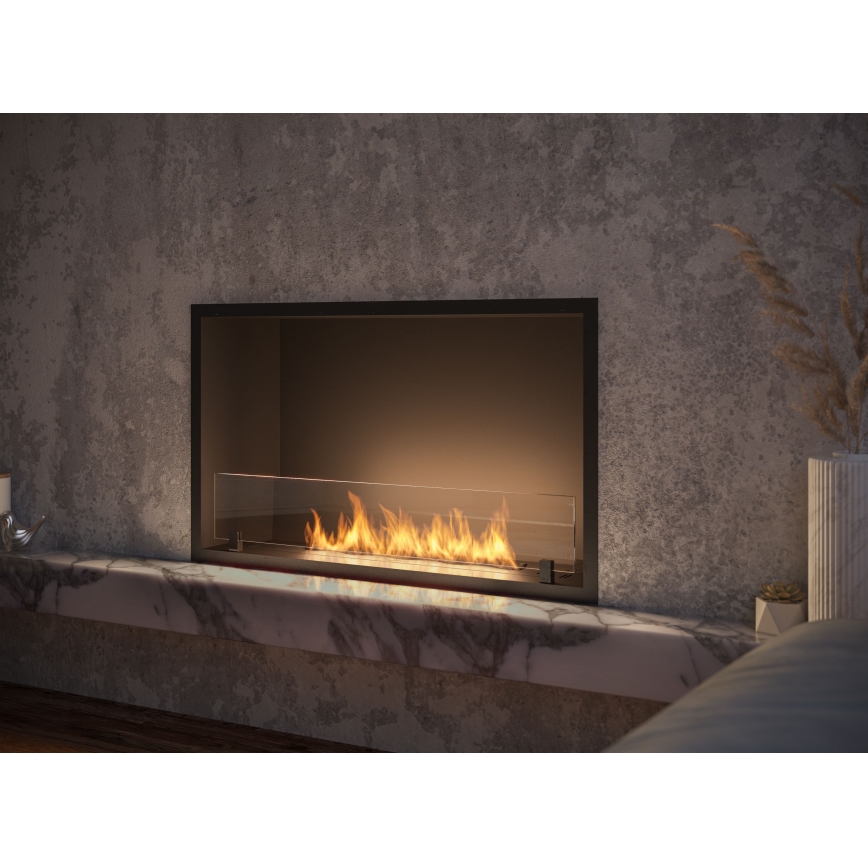 InFire - Beépített BIO kandalló 49,4x84,4 cm 3,5kW fekete