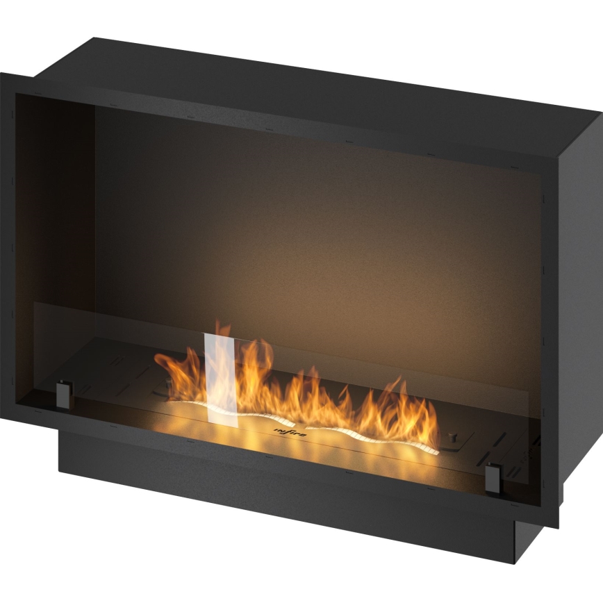 InFire - Beépített BIO kandalló 49,4x84,4 cm 3,5kW fekete