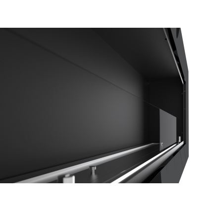InFire - Beépített BIO kandalló 49x120 cm 3kW fekete
