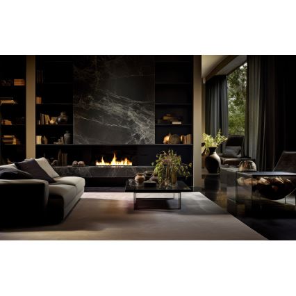 InFire - Beépített BIO kandalló 7,5x100 cm 6kW fekete