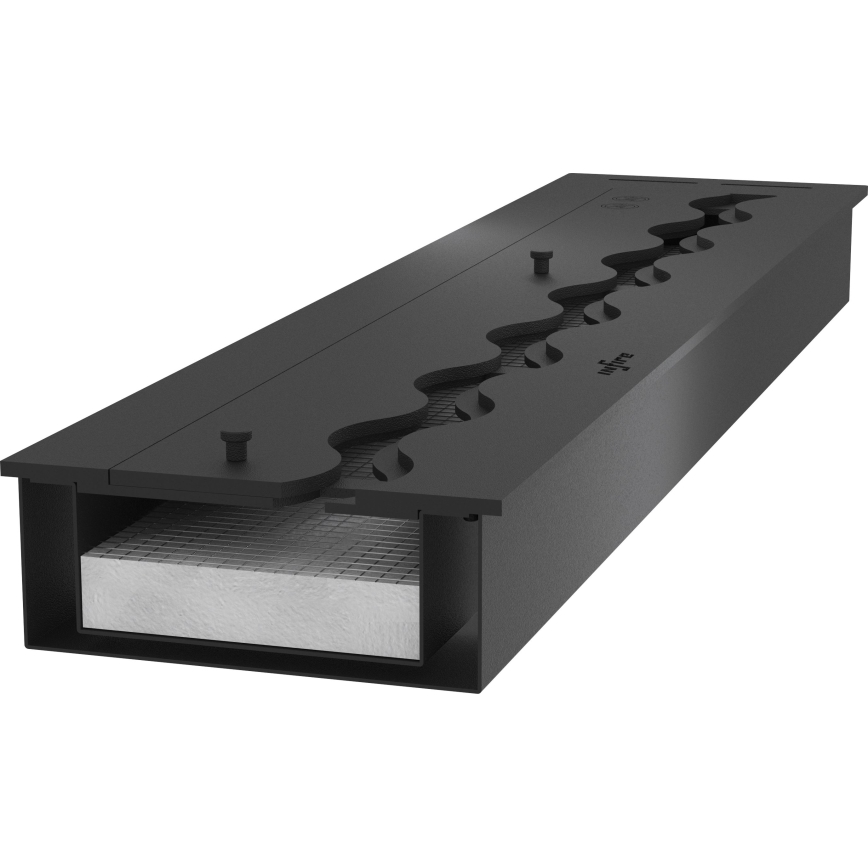 InFire - Beépített BIO kandalló 7,5x100 cm 6kW fekete