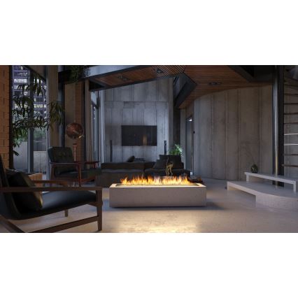 InFire - Beépített BIO kandalló 7,5x120 cm 7kW fekete