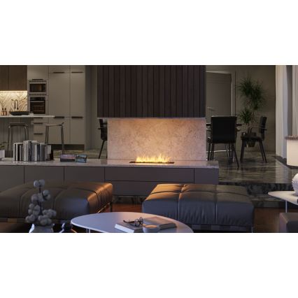 InFire - Beépített BIO kandalló 7,5x60 cm 3,5kW fekete