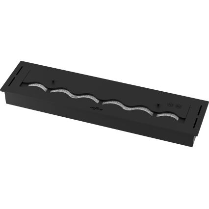 InFire - Beépített BIO kandalló 7,5x80 cm 6kW fekete