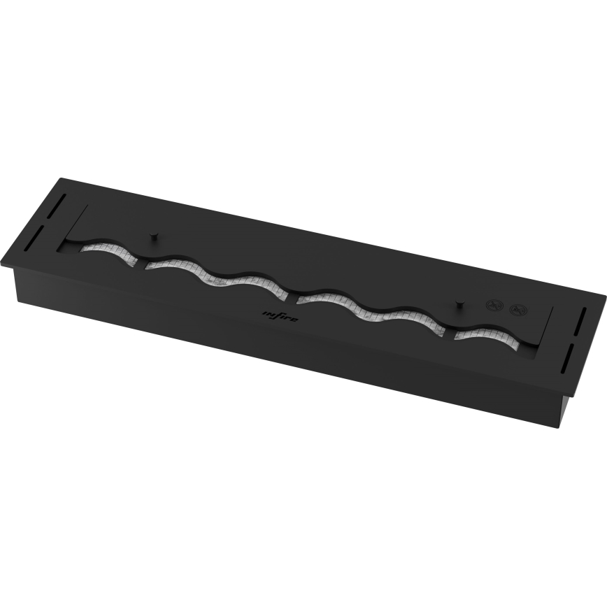 InFire - Beépített BIO kandalló 7,5x80 cm 6kW fekete