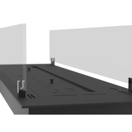 InFire - Beépített BIO kandalló 8,5x100 cm 6kW fekete
