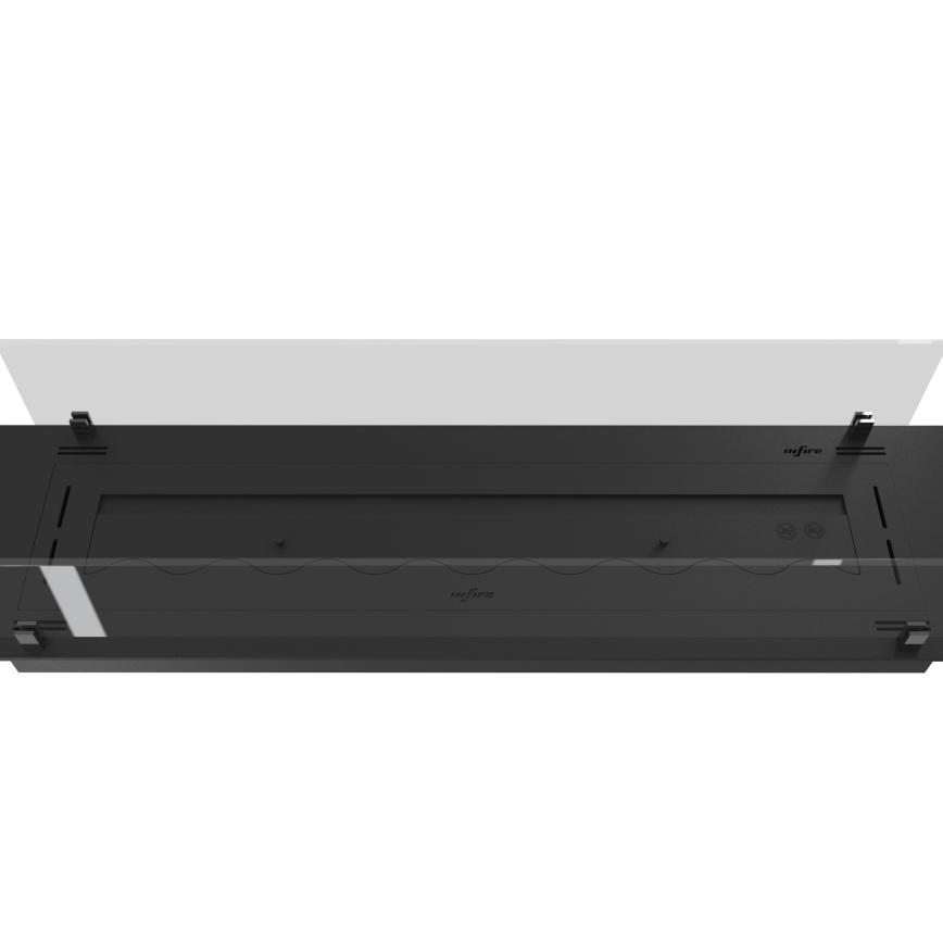 InFire - Beépített BIO kandalló 8,5x120 cm 6kW fekete