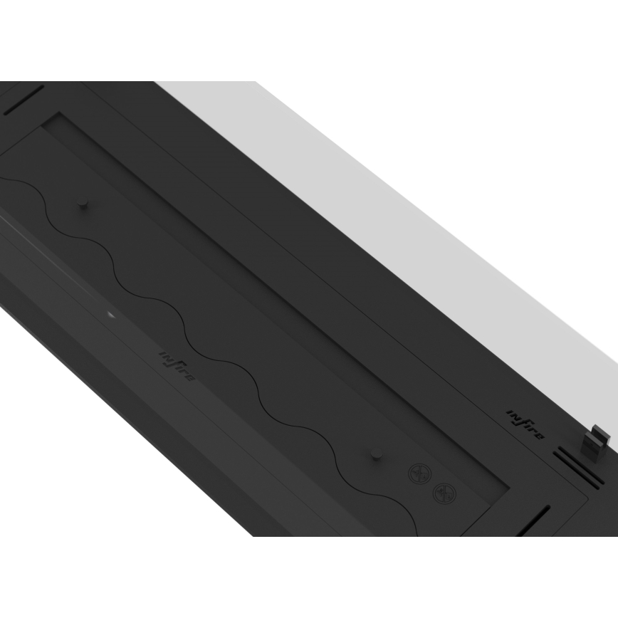 InFire - Beépített BIO kandalló 8,5x120 cm 6kW fekete