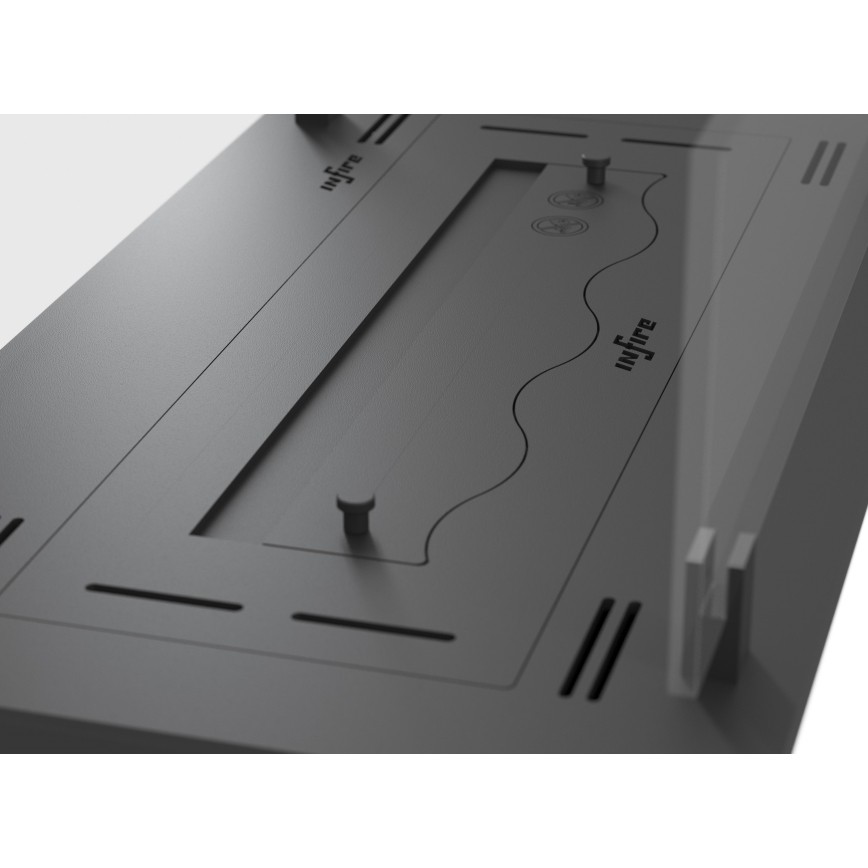 InFire - Beépített BIO kandalló 8,5x60 cm 3,5kW fekete