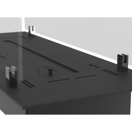 InFire - Beépített BIO kandalló 8,5x80 cm 3,5kW fekete