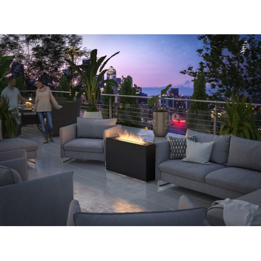 InFire - BIO kandalló 110x65 cm 3,5kW fekete