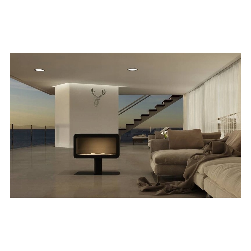 InFire - BIO kandalló 82,5x74,3 cm 3kW fekete