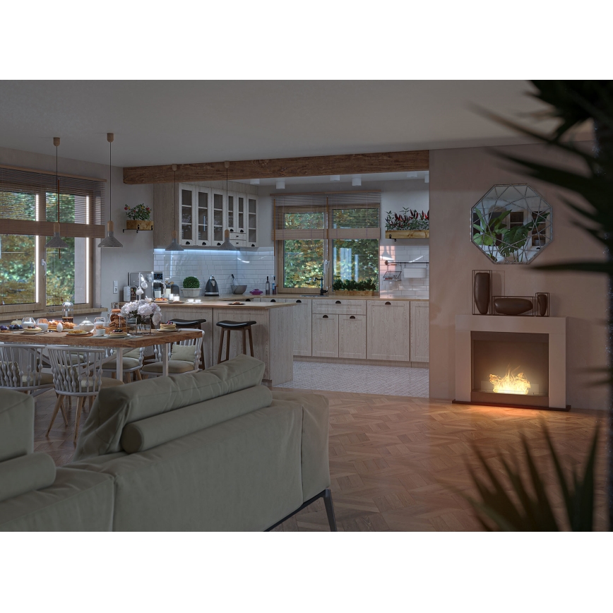 InFire - BIO Kandalló 87,5x110 cm 3kW fehér