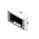 InFire - Fali BIO kandalló 100x56 cm 3kW fehér
