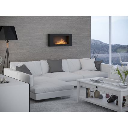 InFire - Fali BIO kandalló 44x91 cm 3kW fekete