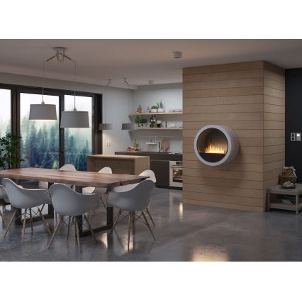 InFire - Fali BIO kandalló á. 70 cm 3kW fehér