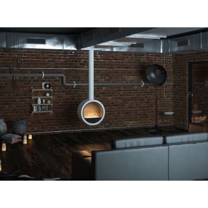 InFire - Függő BIO kandalló á. 70 cm 3kW fehér