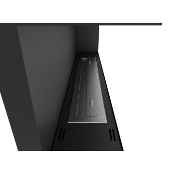 InFire - Sarok BIO kandalló 45x120 cm 3kW fekete