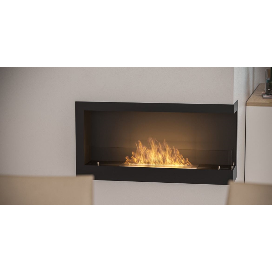 InFire - Sarok BIO kandalló 45x90 cm 3kW fekete