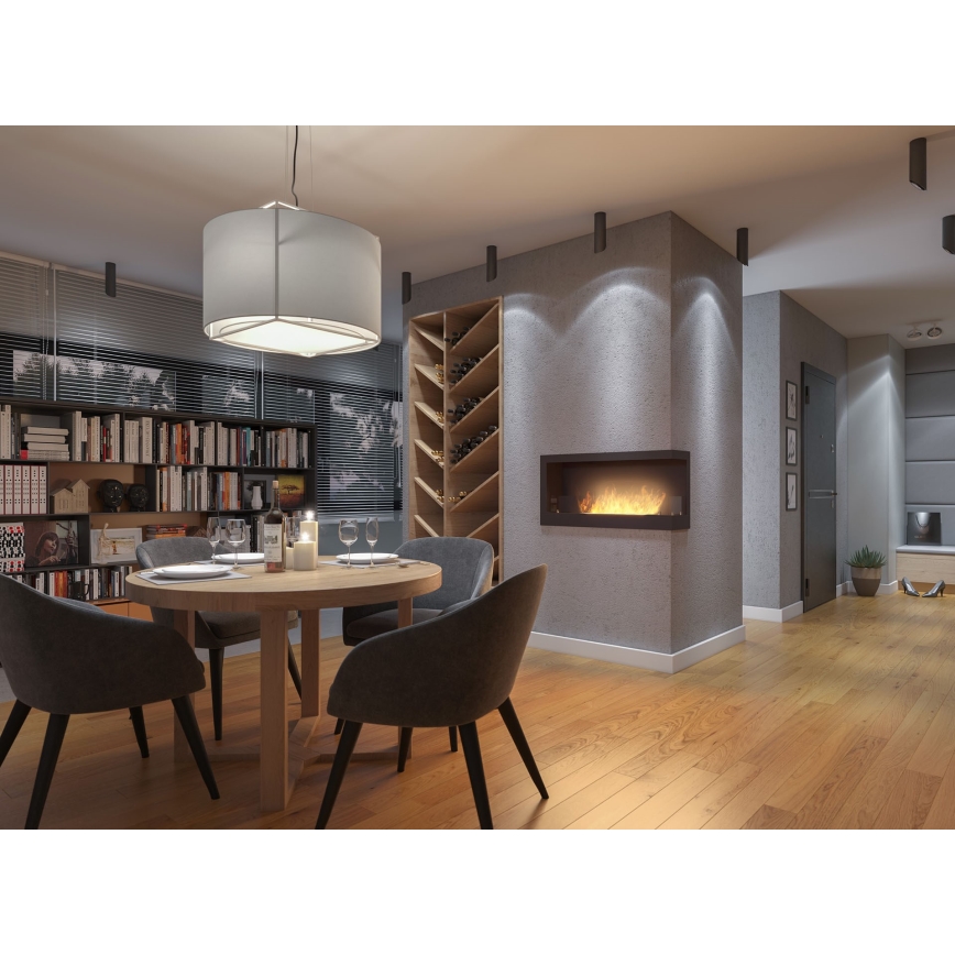 InFire - Sarok BIO kandalló 45x90 cm 3kW fekete