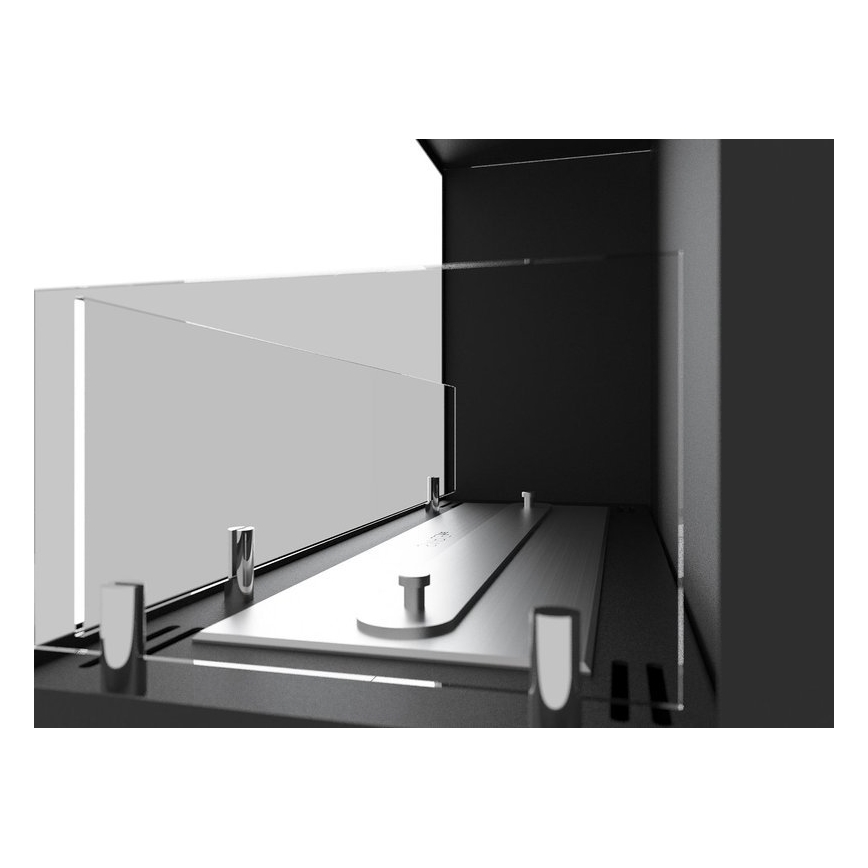 InFire - Sarok BIO kandalló 45x90 cm 3kW fekete