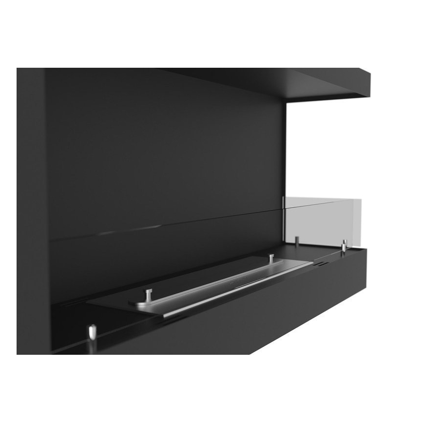 InFire - Sarok BIO kandalló 45x90 cm 3kW fekete