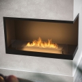 InFire - Sarok BIO kandalló 80x45 cm 3,5kW fekete