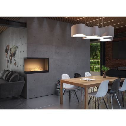 InFire - Sarok BIO kandalló 84x54 cm 3kW fekete