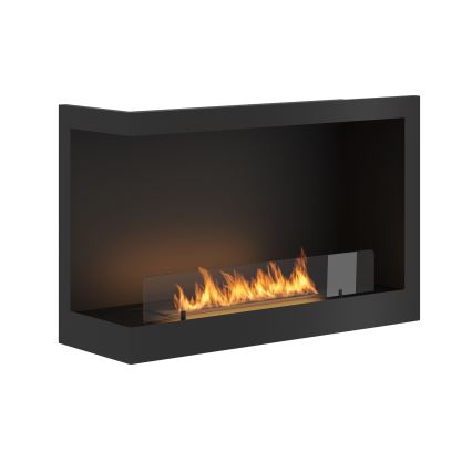 InFire - Sarok BIO kandalló 84x54 cm 3kW fekete