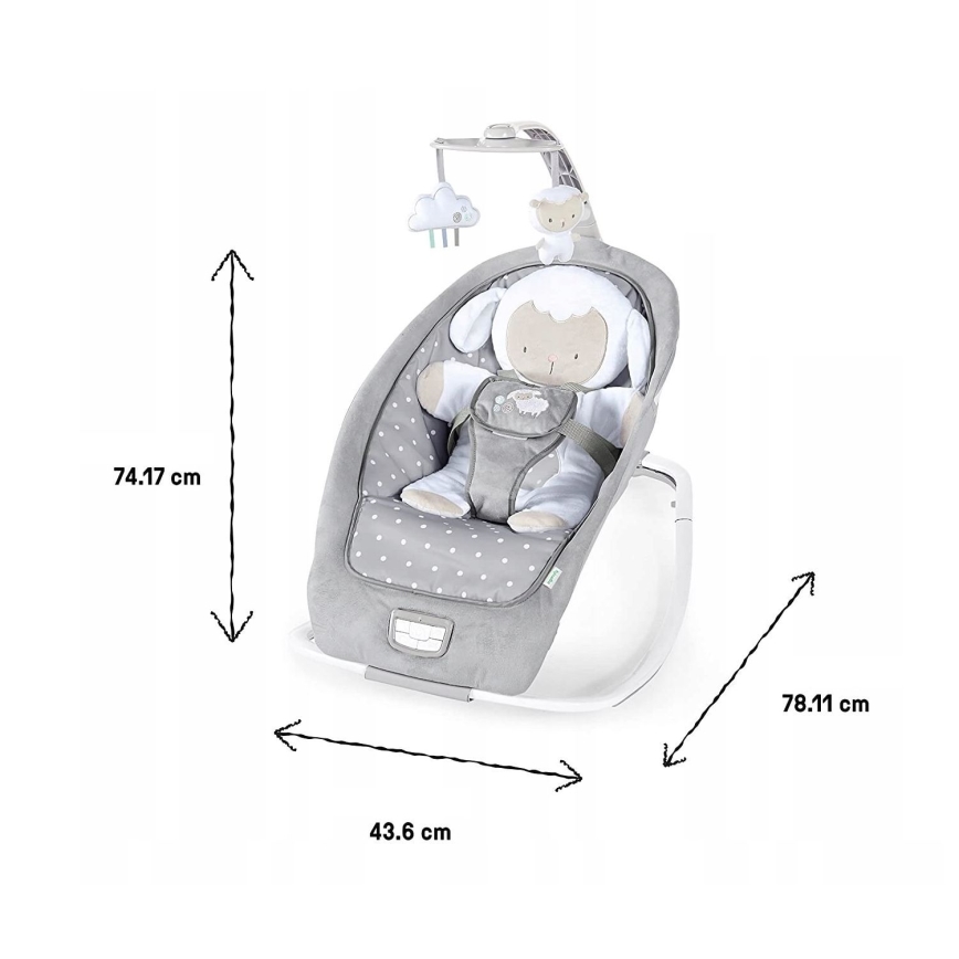 Ingenuity - Babaringató dallammal CUDDLE LAMB 3xLR14