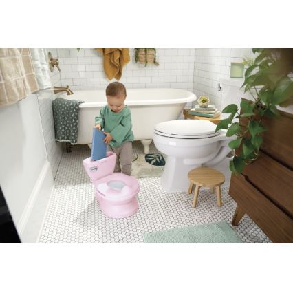 Ingenuity - Gyerek WC MY SIZE hanggal rózsaszín 2xAAA