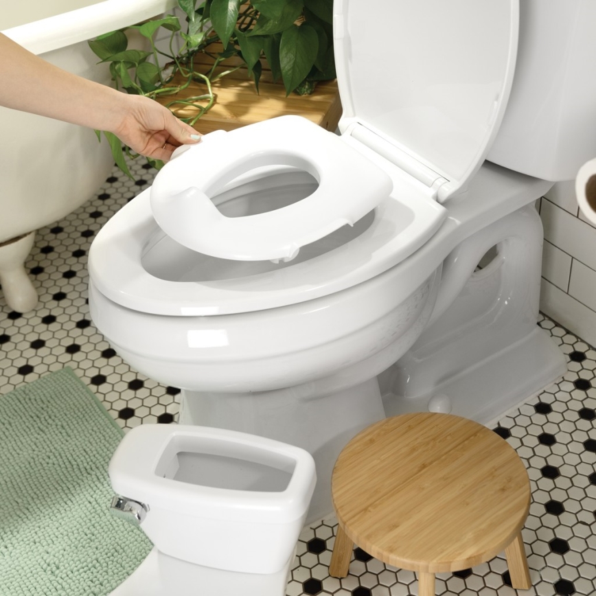 Ingenuity - MY SIZE hanggal ellátott gyerek WC, fehér, 2x AAA