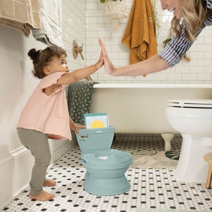 Ingenuity - MY SIZE hanghatású gyermek WC, zöld, 2x AAA