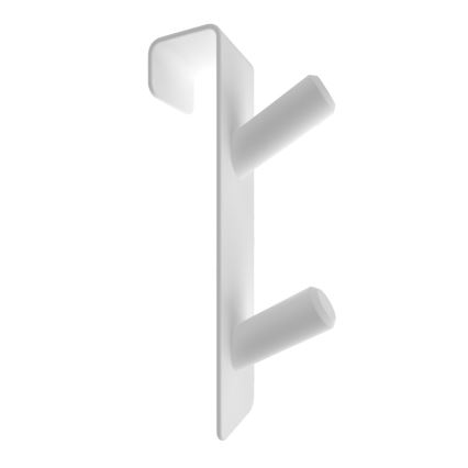 INOX rozsdamentes acél radiátorkampó/fehér