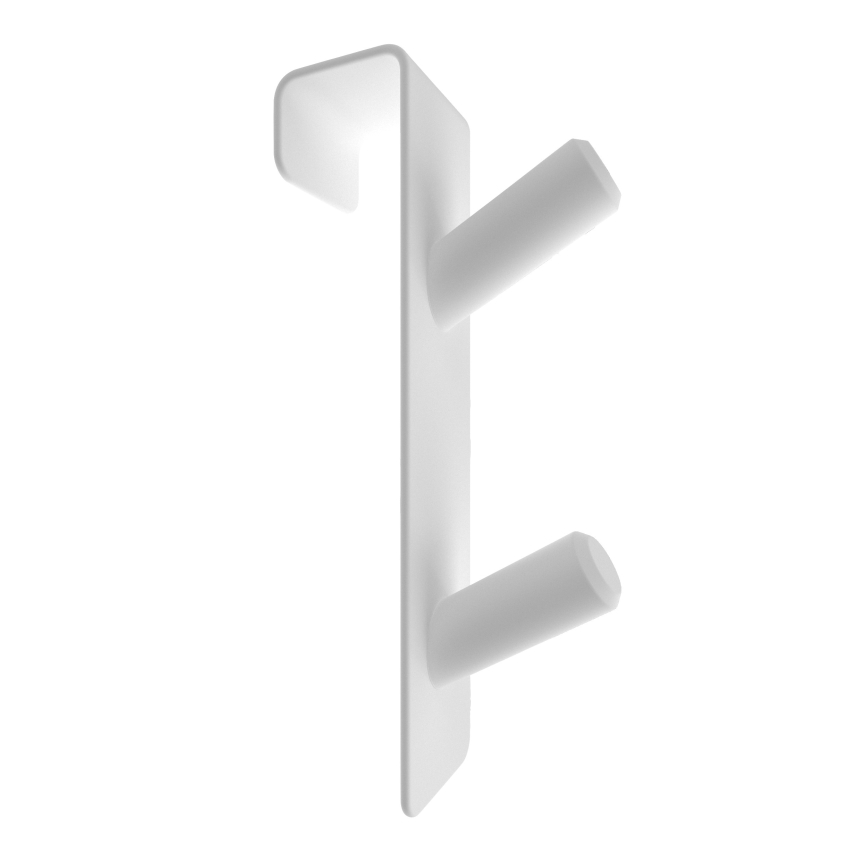 INOX rozsdamentes acél radiátorkampó/fehér