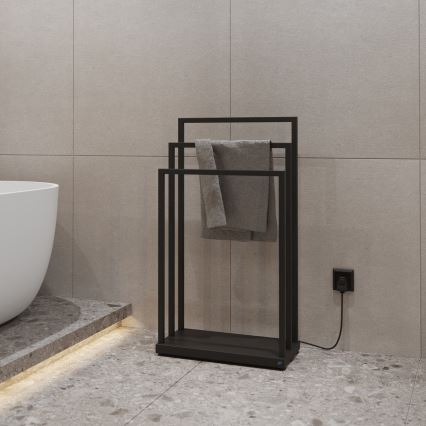 Instal Projekt - Elektromos törölközőszárító MOBE 105W 90x50 cm fekete