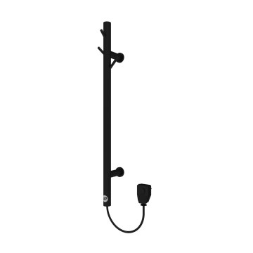 Instal Projekt - TUBIES elektromos törölközőszárító 32W 60x9 cm fekete