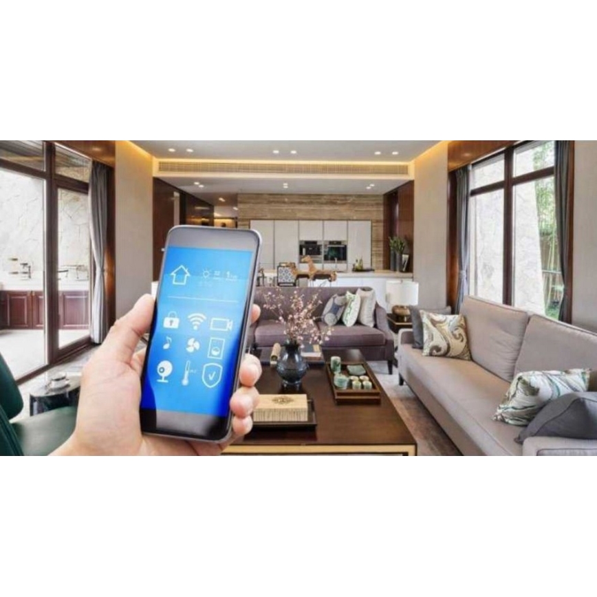 Intelligens dupla aljzat SMART 3680W/230V/16A Wi-Fi Tuya SCHUKO