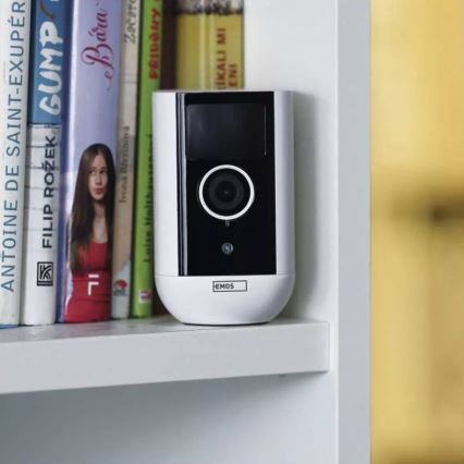 Intelligens kültéri kamera mozgásérzékelővel GoSmart 5V 9600mAh IP65 Wi-Fi Tuya