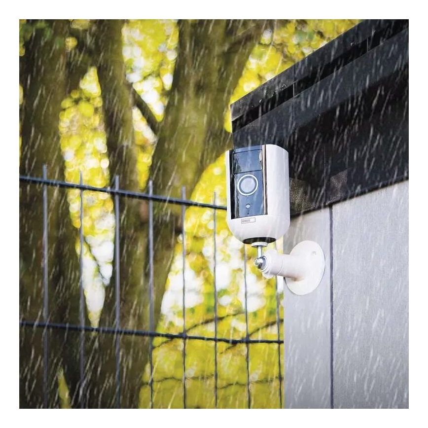 Intelligens kültéri kamera mozgásérzékelővel GoSmart 5V 9600mAh IP65 Wi-Fi Tuya